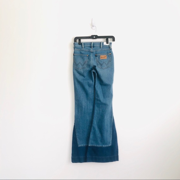 NWT Free People Wrangler High Rise Flare Jeans - Picture 6 of 7